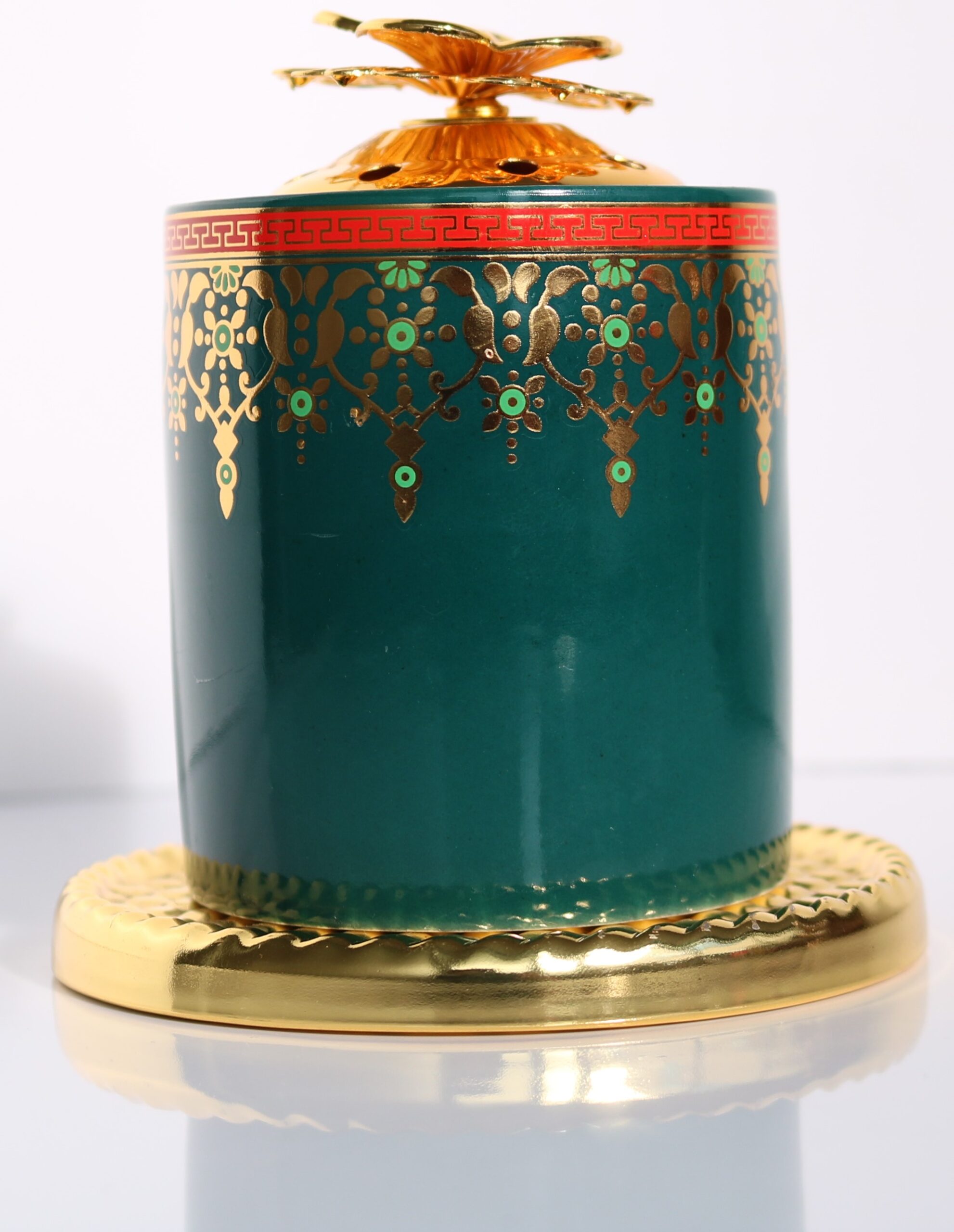 Encensoir à Charbon - Brûleur D'encens en Céramique - Vert
